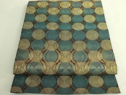 平和屋着物●極上　紋屋井関　御寮織　六通柄袋帯　立涌文　金糸　逸品　DZAB8333kh6