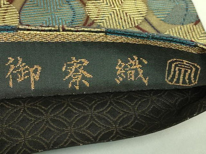 平和屋着物●極上　紋屋井関　御寮織　六通柄袋帯　立涌文　金糸　逸品　DZAB8333kh6