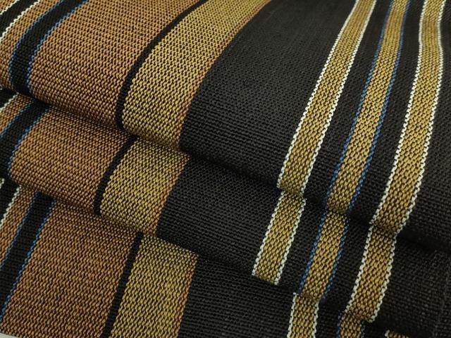 平和屋着物＊極上　夏物　絹藤布　八寸名古屋帯　間道　黒地　逸品　DZAB8338kh6