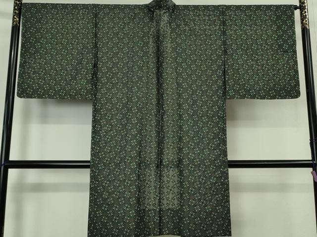平和屋本店∞極上　西陣きもの會 長羽織 スリーシーズン 春夏秋　塵除け　紗　変幻花七宝　キララ箔　反端付き　逸品　未使用　DZAB8356kh6