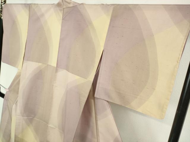 平和屋本店＊極上　夏物　石川県指定無形文化財　夏牛首紬　白山工房　手織り　証紙付き　逸品　DZAB8364kh6