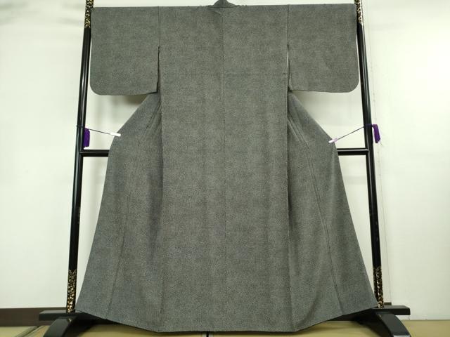 平和屋本店●極上　人間国宝 小宮康孝　江戸小紋　舞花文　黒地　鈴乃屋扱い　逸品　DZAB8372kh6