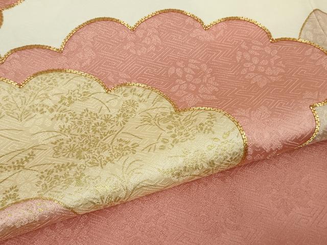 平和屋本店●極上　皇室献上作家　藤井寛　訪問着　駒刺繍　雲重ね　金彩　逸品　DZAB8384kh6