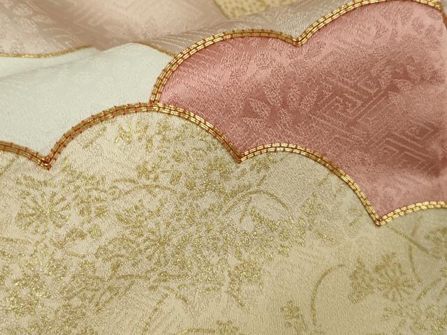 平和屋本店●極上　皇室献上作家　藤井寛　訪問着　駒刺繍　雲重ね　金彩　逸品　DZAB8384kh6