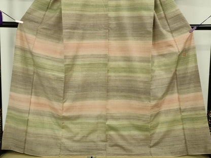 平和屋本店●希少　人間国宝　志村ふくみ　紬　落款有り　ふくみ印　逸品　DZAB8402kh6