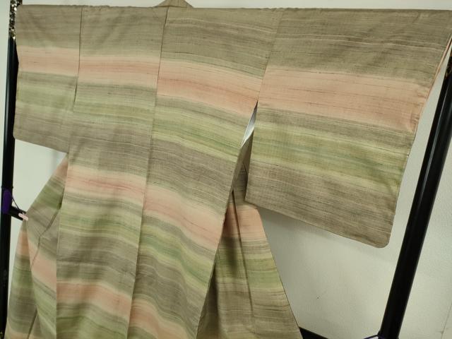 平和屋本店●希少　人間国宝　志村ふくみ　紬　落款有り　ふくみ印　逸品　DZAB8402kh6