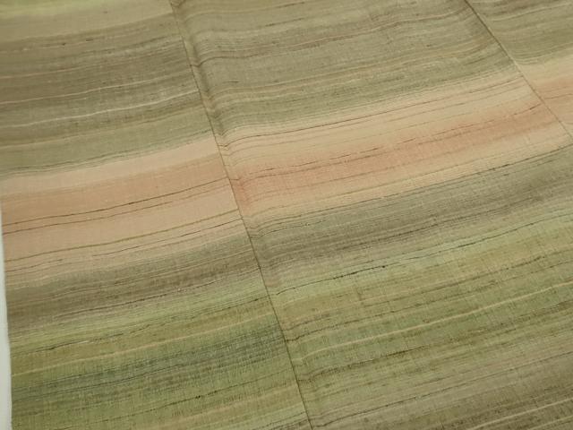 平和屋本店●希少　人間国宝　志村ふくみ　紬　落款有り　ふくみ印　逸品　DZAB8402kh6