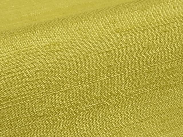 平和屋本店●希少 人間国宝 志村ふくみ 紬・帯締め(紫根染:志村ふくみ・深見まさ)セット 小大丸扱い 刈安色 たとう紙付き 逸品 DZAB8403kh6