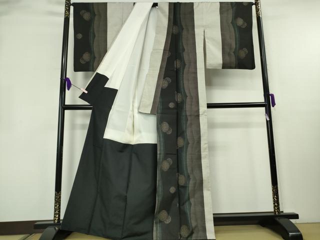平和屋本店●極上　本場大島紬　7マルキ　正倉院花間道　逸品　未使用　DZAB8406kh6