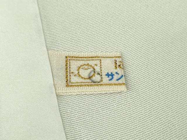 平和屋本店▽極上　訪問着　単衣　総手刺繍　草花文　灰白色地　暈し染め　金糸　逸品　DZAB8420kh6