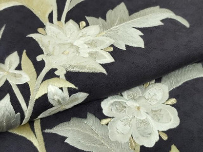 平和屋本店●極上　訪問着　総手刺繍　枝花文　暈し染め　金銀糸　逸品　DZAB8421kh6