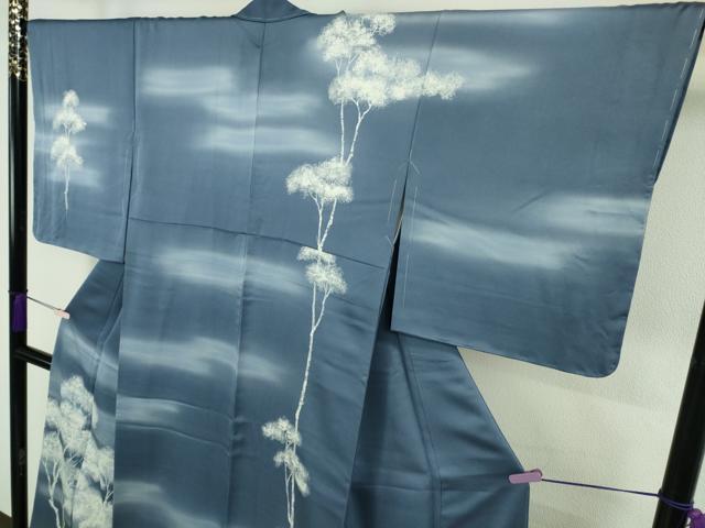 平和屋本店●極上　創業460年・千總　訪問着　樹木　紅掛空色地　暈し染め　大丸扱い　逸品　未使用　DZAB8426kh6