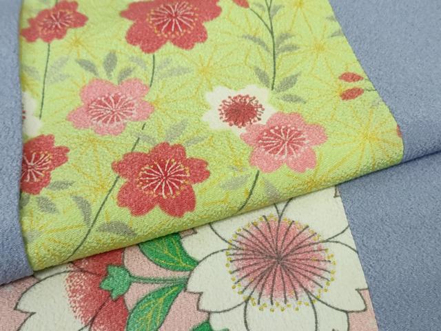 平和屋本店●極上　洗える最高級着物　＜英＞はなぶさ謹製　小紋　花間道　逸品　DZAB8433kh6