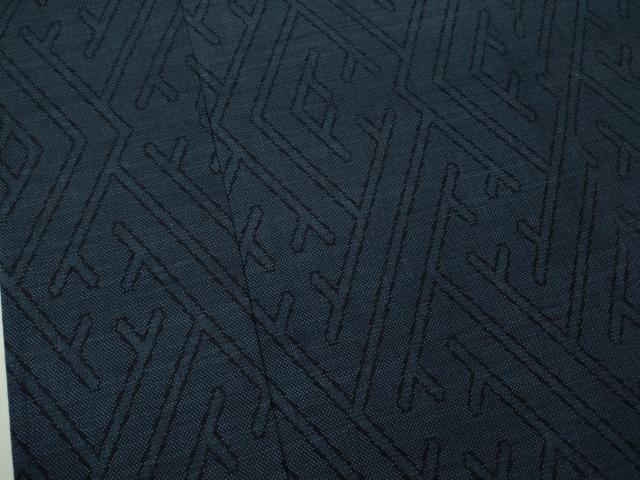 平和屋本店▽極上　男性　綿薩摩　東郷織物謹製　手織　160亀甲　単衣　キングサイズ　逸品　未使用　DZAB8442kh6