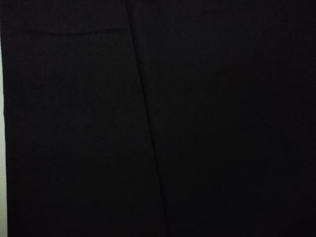 平和屋本店●極上　男性　銀座もとじ　色無地　キングサイズ　袷　黒地　御召縮緬　逸品　DZAB8452kh6