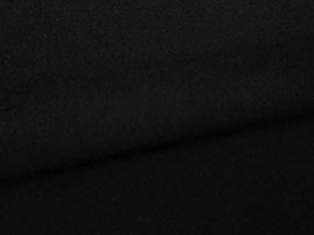 平和屋本店▽極上　男性　銀座もとじ　色無地　単衣　キングサイズ　黒地　御召縮緬　逸品　DZAB8457kh6