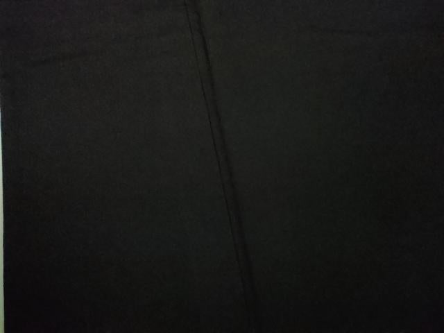 平和屋本店▽極上　男性　銀座もとじ　色無地　単衣　キングサイズ　黒地　御召縮緬　逸品　DZAB8458kh6