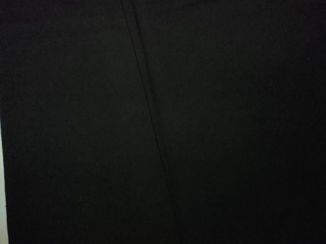 平和屋本店▽極上　男性　銀座もとじ　色無地　単衣　キングサイズ　黒地　御召縮緬　逸品　DZAB8459kh6