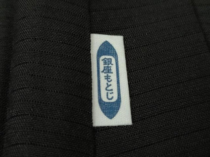 平和屋本店∞極上　男性　銀座もとじ　長羽織　スリーシーズン　春夏秋　塵除け　キングサイズ　絽　黒地　逸品　DZAB8462kh6