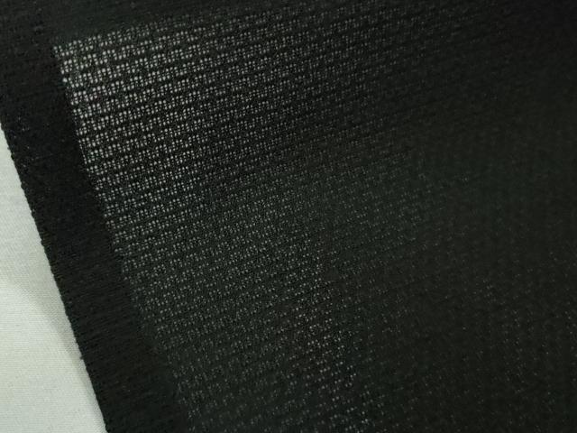 平和屋本店＊極上　夏物　男性　銀座もとじ　色無地　キングサイズ　紗　黒地　逸品　DZAB8463kh6