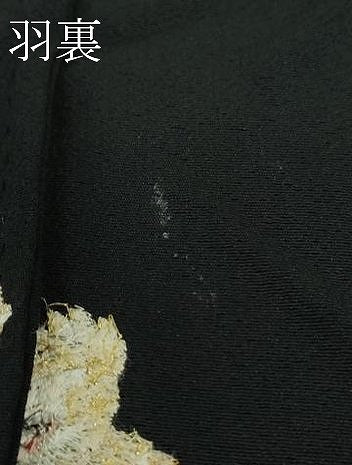 平和屋本店∞極上　男性　銀座もとじ　長羽織　単衣　キングサイズ　黒地　逸品　DZAB8465kh6