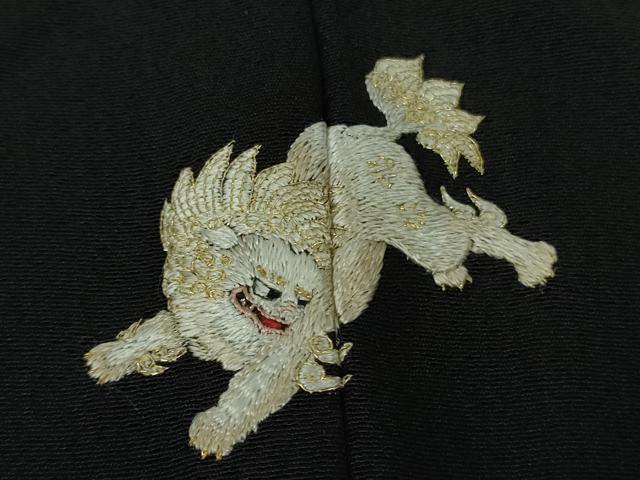 平和屋本店∞極上　男性　銀座もとじ　長羽織　単衣　キングサイズ　黒地　逸品　DZAB8465kh6