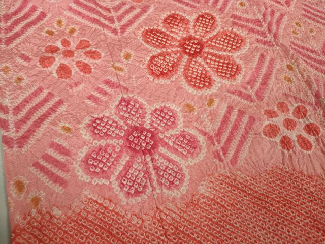 平和屋本店[]極上 七五三 女の子 3歳 祝着 総絞り 舞花 若松葉 逸品 DZAB8486kh6