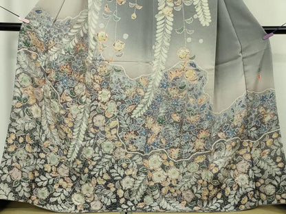 平和屋本店●極上　 吉乃一廉　幻の辻が花　訪問着　暈し染め　金通し地　逸品　未使用　DZAB8495kh6