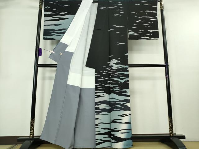 平和屋本店●極上　訪問着　霞文　暈し染め　まるやま扱い　逸品　DZAB8500kh6