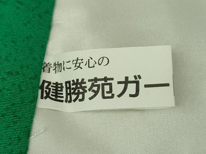 平和屋本店●極上　前田仁仙　仁仙更紗　訪問着　更紗花文　鬼しぼ縮緬　健勝苑扱い　逸品　DZAB8501kh6