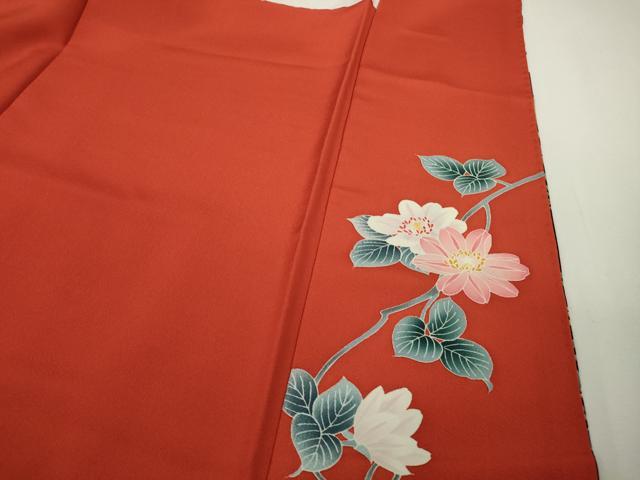 平和屋本店●極上　振袖　友禅　松　梅　乱菊　吉祥花文　黒地　金彩　逸品　DZAB8513kh6