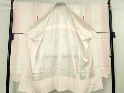 平和屋本店●極上　創業460年・千總　振袖・長襦袢(無双仕立て)セット　駒刺繍　雪輪吉祥花文　金彩　三越扱い　逸品　DZAB8517kh6