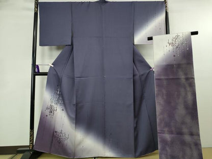 平和屋本店●極上　訪問着・袋帯セット　シャンデリア　暈し染め　銀彩　逸品　DZAB8523kh6