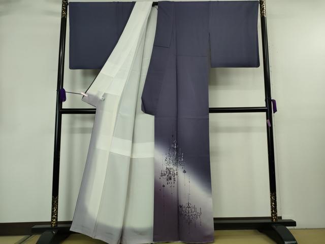 平和屋本店●極上　訪問着・袋帯セット　シャンデリア　暈し染め　銀彩　逸品　DZAB8523kh6