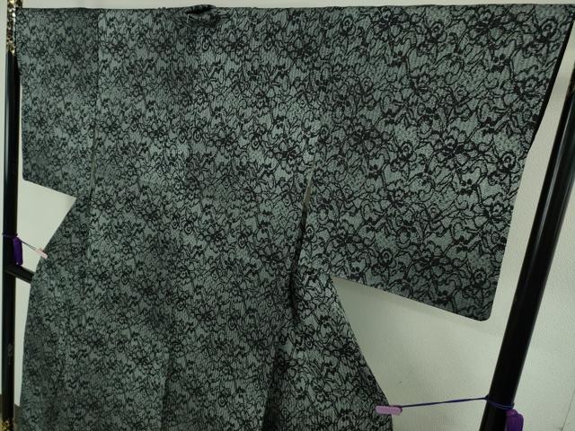 平和屋本店●極上　キモノデザイナー　斉藤上太郎　小紋　草花文　暈し染め　逸品　DZAB8531kh6