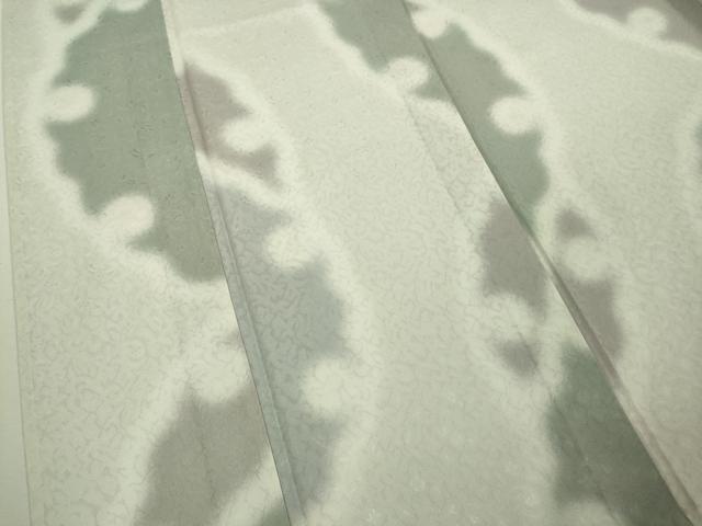 平和屋本店＊極上　夏物　小紋　唐草紋紗　雪輪　暈し染め　ロング丈　逸品　DZAB8538kh6