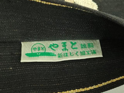 平和屋本店●極上　手織綴れ　山鹿清華　太鼓柄袋帯　瑞鳥花宴図　金銀糸　やまと誂製　逸品　DZAB8557kh6