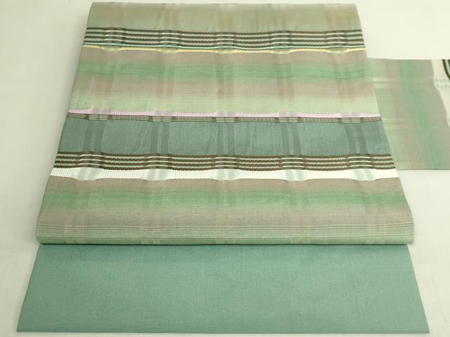 平和屋本店●極上　藤山千春　九寸名古屋帯　吉野間道　逸品　DZAB8563kh6