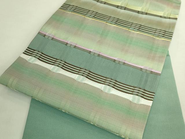 平和屋本店●極上　藤山千春　九寸名古屋帯　吉野間道　逸品　DZAB8563kh6