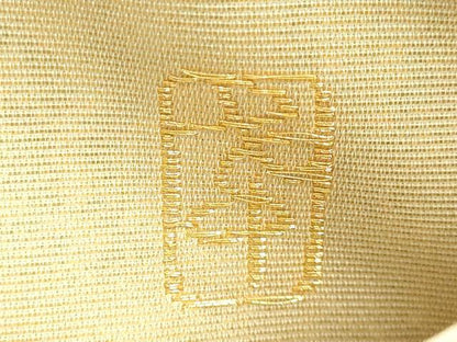 平和屋着物●極上　西陣の名門　加納幸謹製　太鼓柄袋帯　唐織　光琳菊　金糸　逸品　DZAB8566kh6
