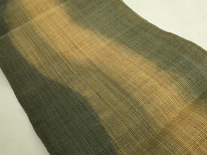 平和屋本店＊極上　夏物　古代原始布　科布　八寸名古屋帯　間道　ますいわ屋扱い　逸品　DZAB8572kh6