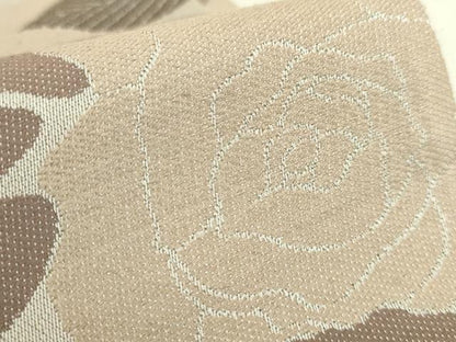 平和屋着物●極上 両面 半幅帯 バラ 薔薇 逸品 DZAB8589kh6