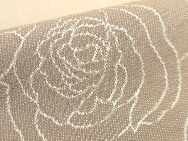 平和屋着物●極上 両面 半幅帯 バラ 薔薇 逸品 DZAB8589kh6