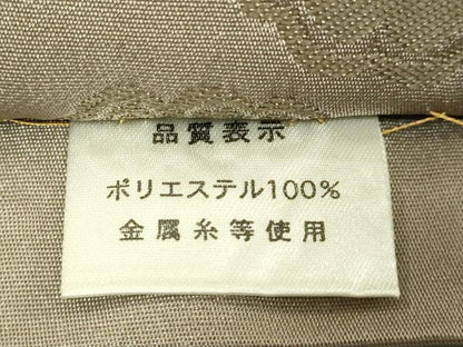 平和屋着物●極上　撫松庵　半幅帯　龍　白橡色地　金糸　逸品　DZAB8591kh6