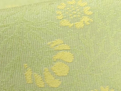 平和屋着物●極上　両面　半幅帯　草花　菱　逸品　DZAB8596kh6