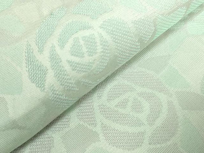 平和屋着物●極上 両面 半幅帯 薔薇 バラ 草花文 逸品 DZAB8597kh6