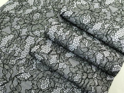 平和屋着物●極上　両面　半幅帯　レース　草花文　銀糸　逸品　DZAB8610kh6