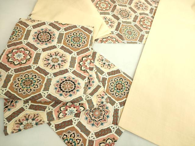 平和屋本店●最高級　明綴れ　袋帯　亀甲花文　金糸　逸品　DZAB8646kh6