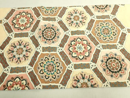 平和屋本店●最高級　明綴れ　袋帯　亀甲花文　金糸　逸品　DZAB8646kh6