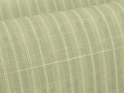 平和屋着物＊極上　夏物　お召　西陣先染め　夏衣　花織　縞　反端付き　逸品　DZAB8657kh6